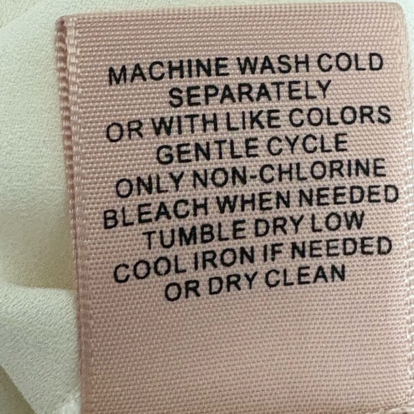 Philosophy Light Ivory Lace Cap Sleeve Pleated Neckline Blouse | Size M - Picture 8 of 8